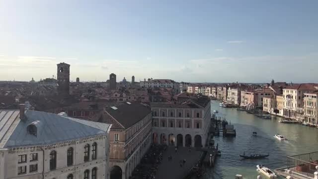 Aerial View Of Grand Canal : Stock Video