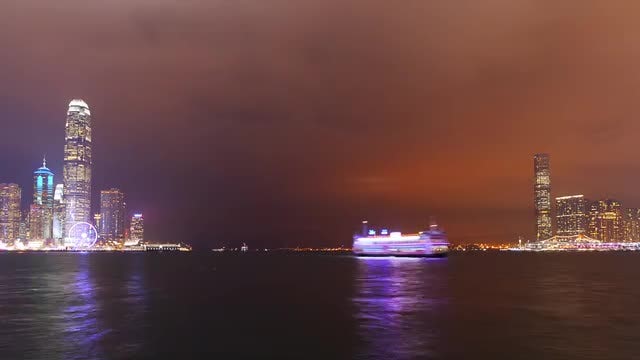 Hong Kong Boat Traffic: Stock Video