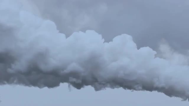 Thick Grey Smoke In Air: Stock Video