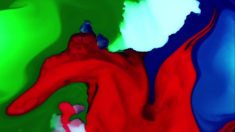 Mixture Of Colorful Liquid Paints: Stock Video