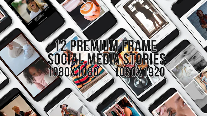 12 Premium Frames Social Media Stories