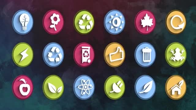 Ultimate Ecology Icons Pack: Stock Motion Graphics