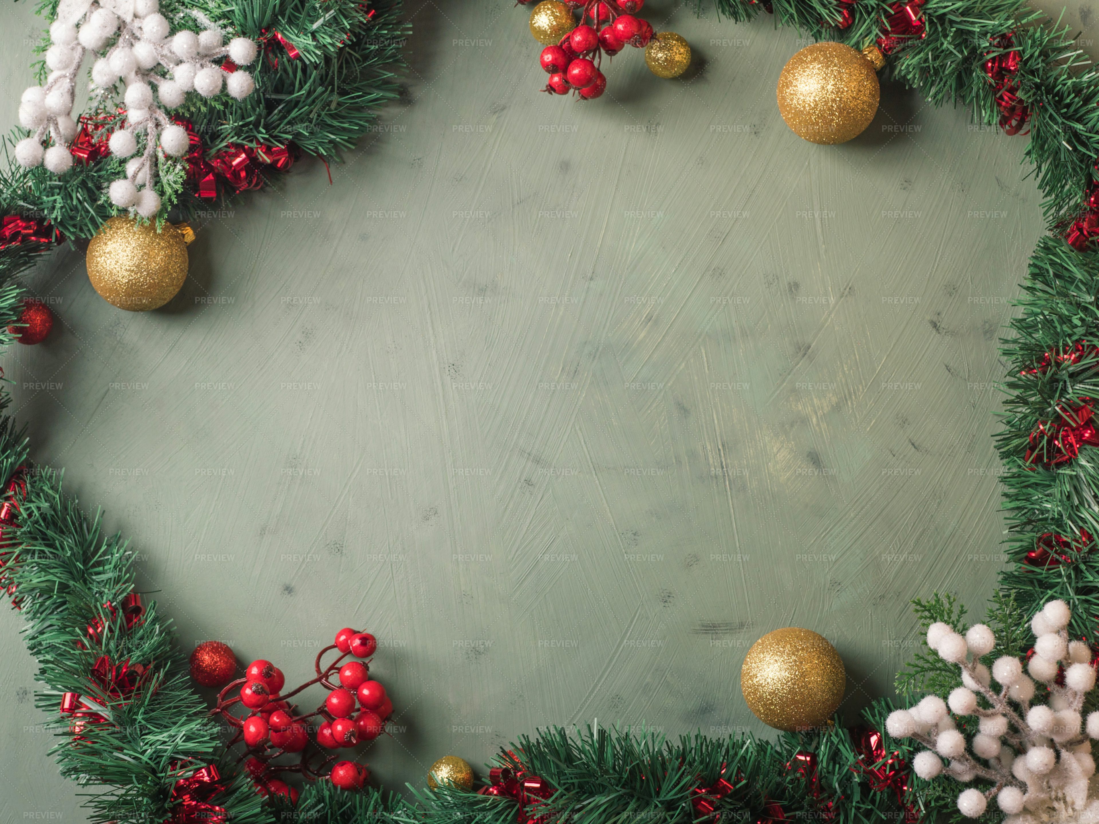 Christmas Festive Green Background - Stock Photos | Motion Array