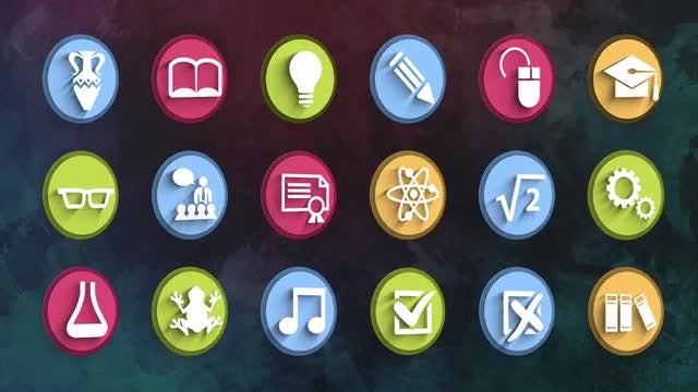 Ultimate Education Icons Pack: Stock Motion Graphics