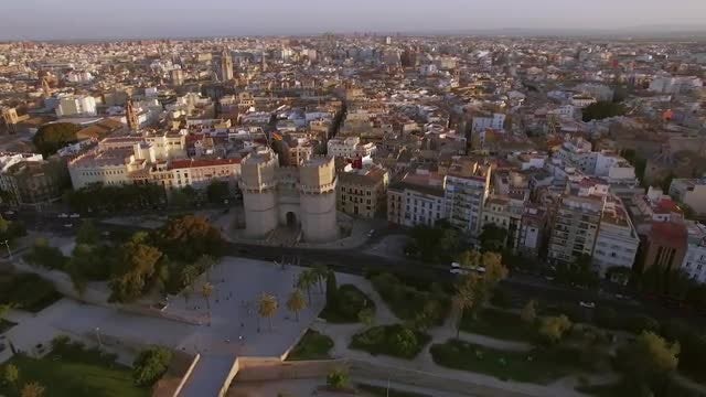 Aerial View Of Valencia : Stock Video