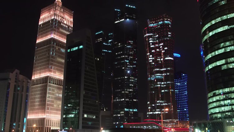 Time Lapse Of Tall Buildings: Stock Video