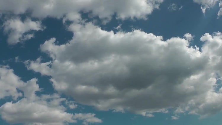White Clouds On Blue Sky: Stock Video