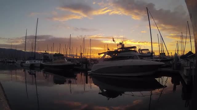 Time Lapse Of Calm Dock : Stock Video