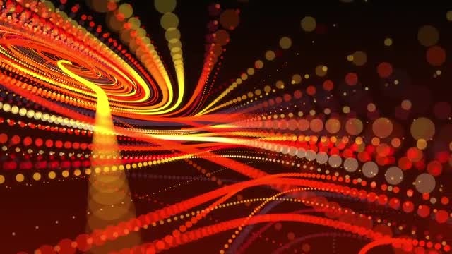 Multi-color Dotted Paths Abstract Background: Stock Motion Graphics
