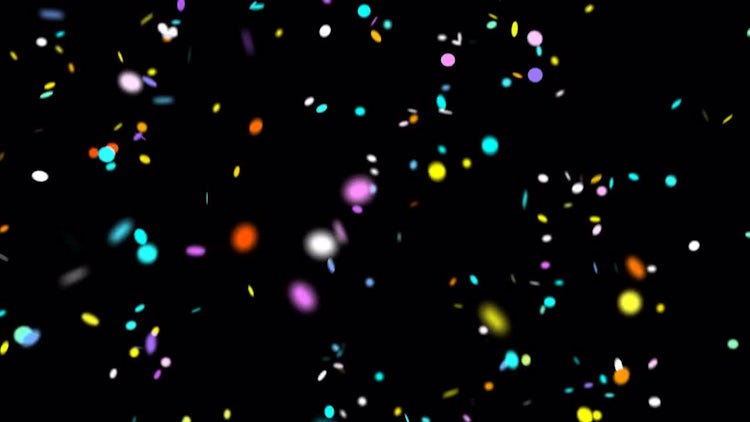 Multi-Colored Confetti: Motion Graphics