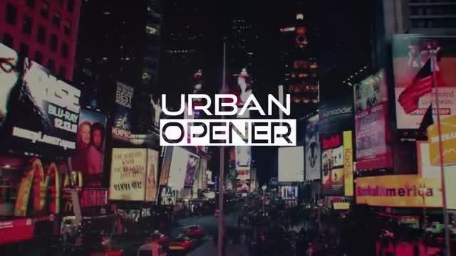 Urban Glitch Opener: After Effects Templates