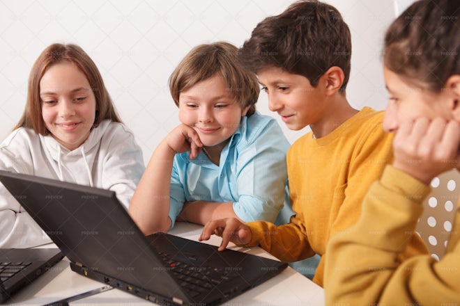 Children Learning Together - Stock Photos | Motion Array