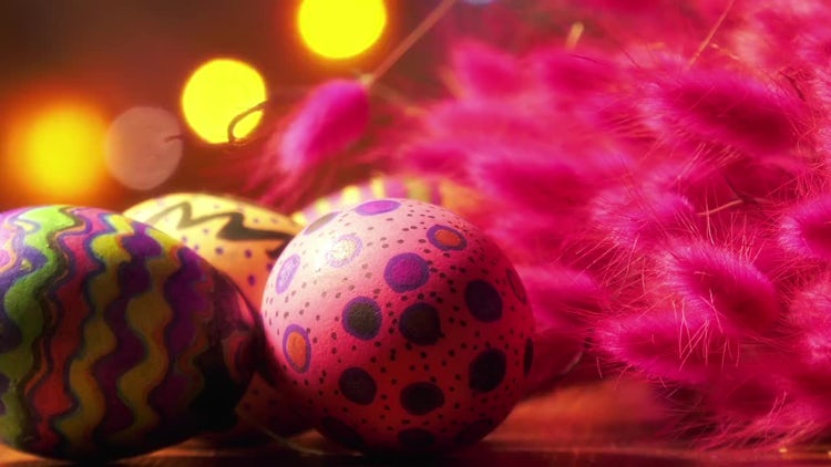Easter Paschal Eggs Decor Pack: Stock Video