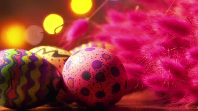 Easter Paschal Eggs Decor Pack: Stock Video