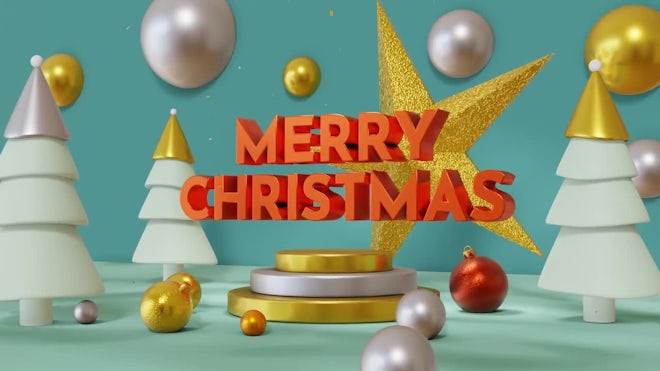merry christmas animation