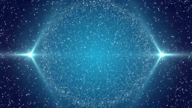 Cinematic Particles Sphere: Stock Motion Graphics