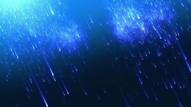 Blue Meteor Shower 4K Background - Stock Motion Graphics ...