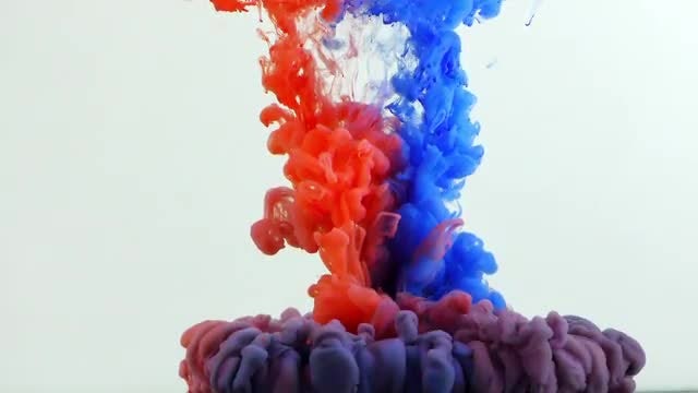 Abstract Colorful Ink Spread 1: Stock Video