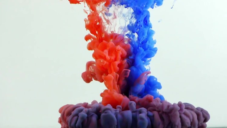 Abstract Colorful Ink Spread 1: Stock Video