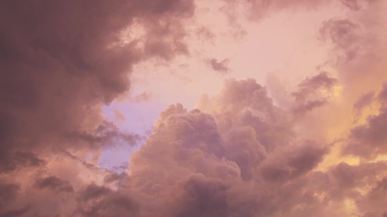 Storm Clouds In Sunset - Stock Video | Motion Array