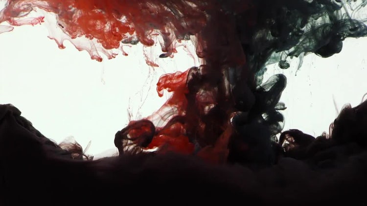 Abstract Colorful Ink Spread 6: Stock Video