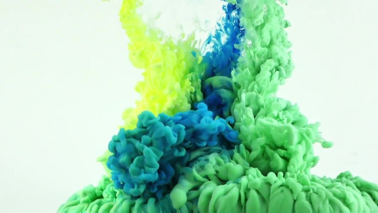 Abstract Colorful Ink Spread 7: Stock Video