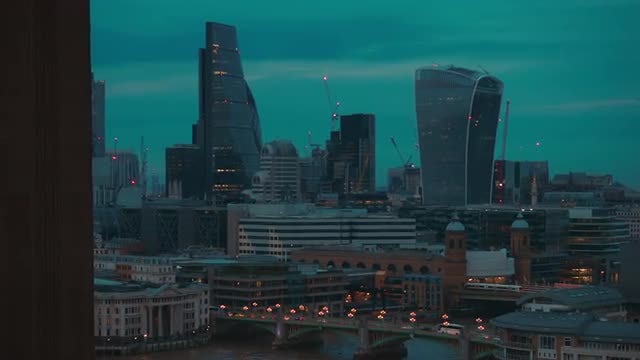 London And St Paul's Cathedral : Stock Video