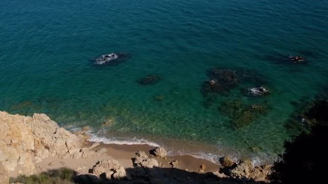 Aerial View Of Calm Ocean: Stock Video