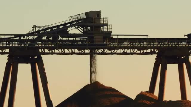 Close-up View Of Cement Production : Stock Video