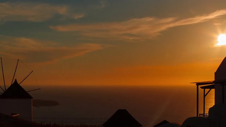 Sunset In The Mediterranean: Stock Video
