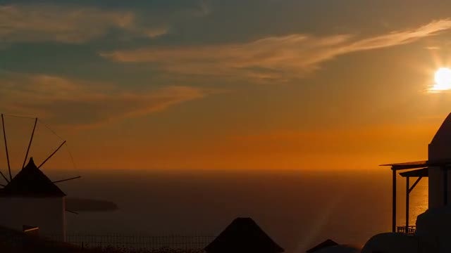 Sunset In The Mediterranean: Stock Video