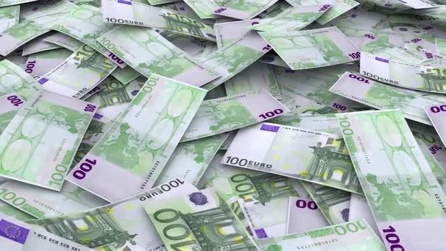Euro Currency Infinite Pile: Stock Motion Graphics