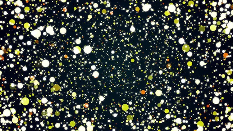 Shimmering Yellow Particles Background: Stock Motion Graphics