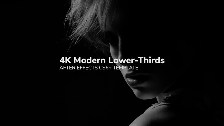 4k Modern Lower Thirds: After Effects Templates