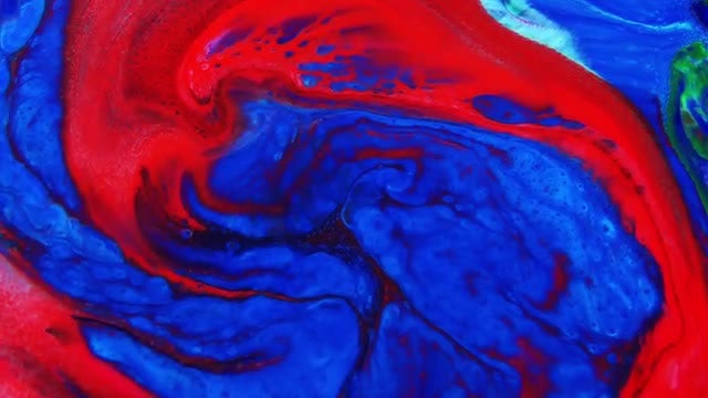 Blending Colored Liquid Paints: Stock Video