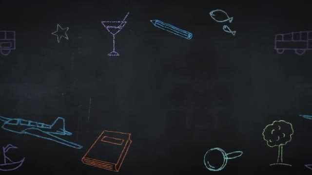 Animated Chalk Drawings: Stock Motion Graphics