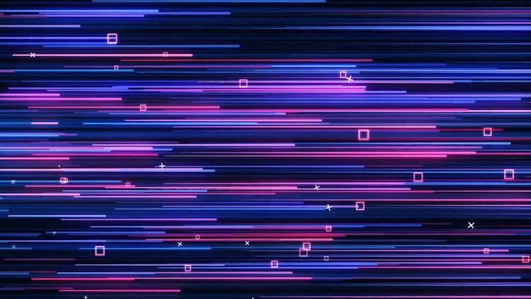 Pink and Blue Neon VJ background - Stock Motion Graphics