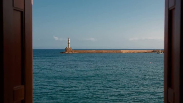 Venetian Lighthouse In Greece: Stock Video