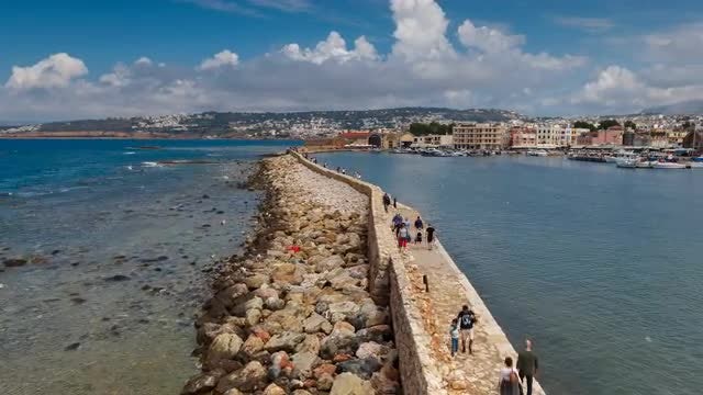 Chania Timelapse, Crete, Greece: Stock Video