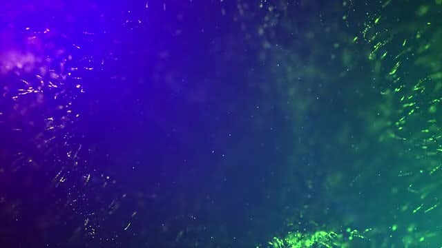 Blue Green Particles Flying: Stock Motion Graphics