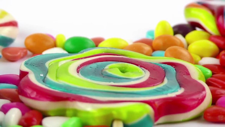 Colorful Sweet Candies Pack : Stock Video