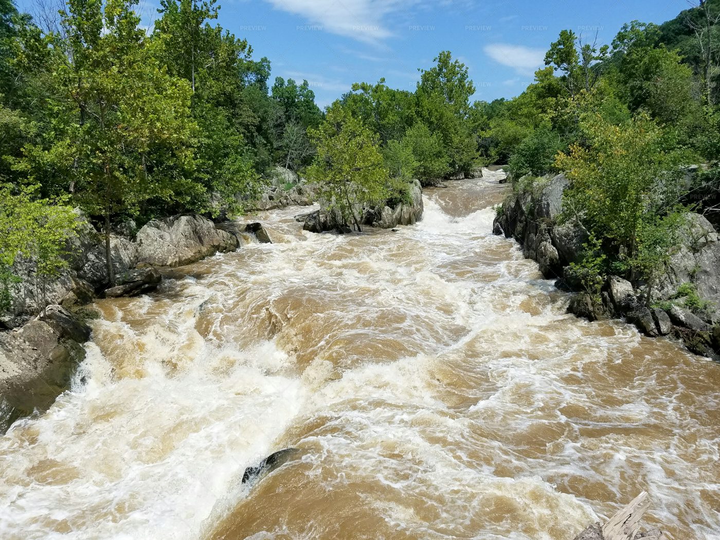 Potomac River, Great Falls: Stock Photos