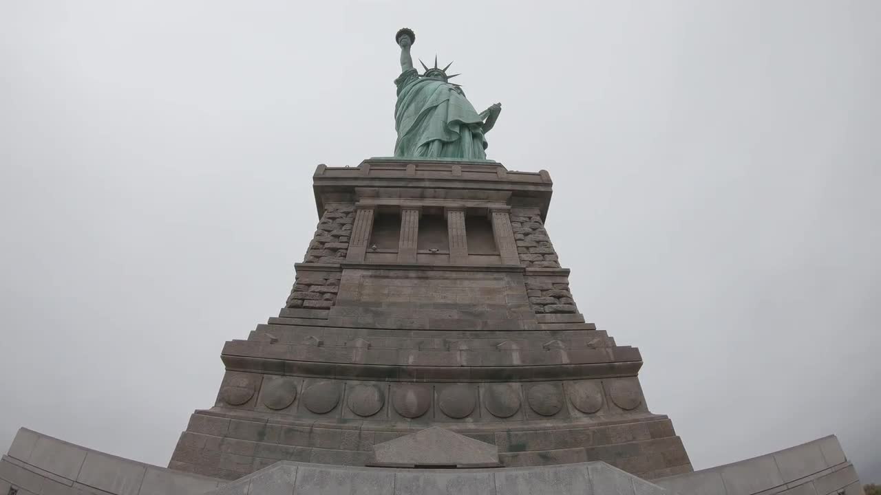 From The Base Of The Statue Of Liberty Stock Video Motion Array