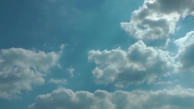 Blue Sky With Clouds Time Lapse: Stock Video