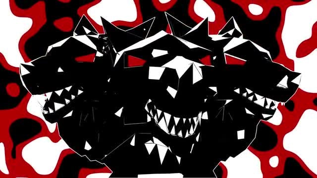 Low Poly Wolfs Heads VJ Loop: Stock Motion Graphics