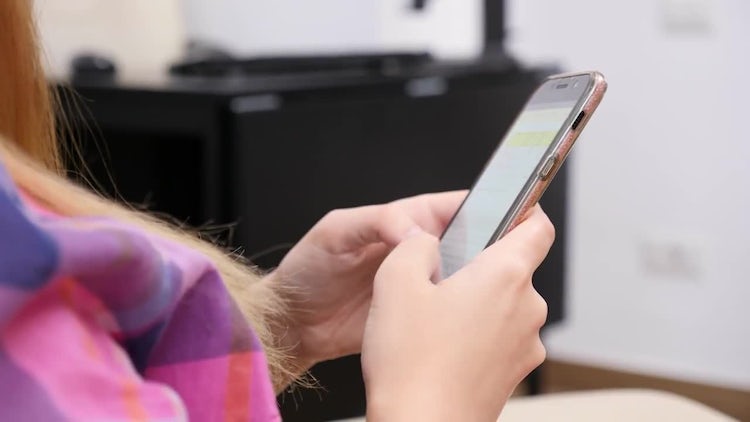 Closeup Of Texting On Smartphone: Stock Video