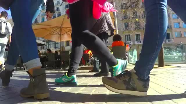Time Lapse Of Runners Post-Race: Stock Video