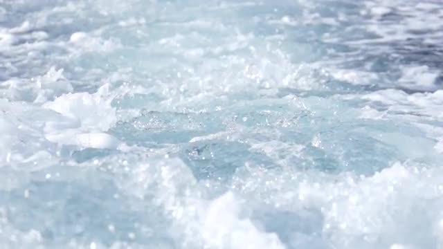 Turbulent Water Closeup Slow Motion: Stock Video