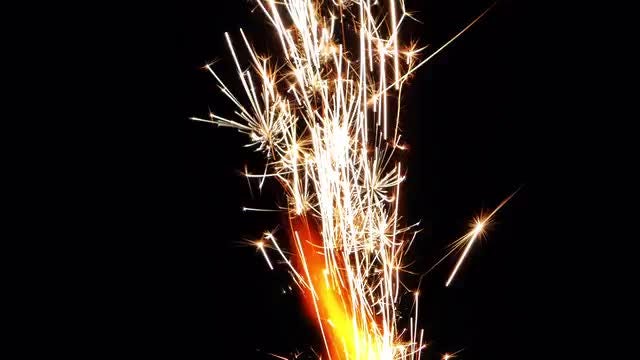 Sparks From Firework 4: Stock Video