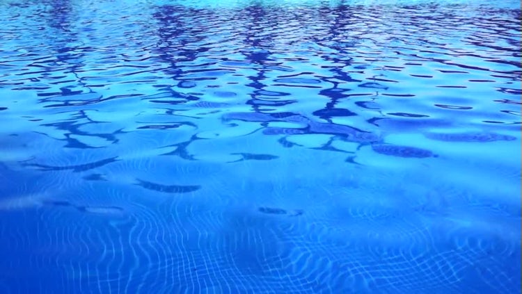 Blue Pool Water With Ripples: Stock Video